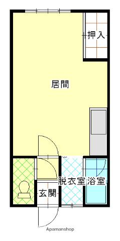 ハイツMN(ワンルーム/2階)の間取り写真