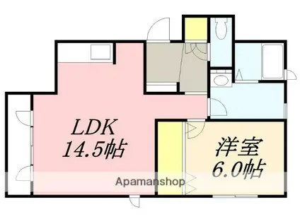 メープルコートⅡ(1LDK/2階)の間取り写真
