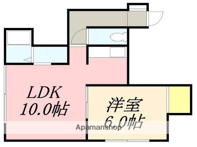 MEMORY ウエスト A(1LDK/2階)の間取り写真