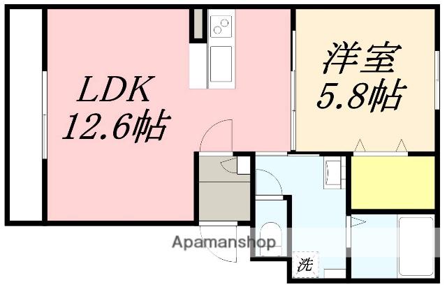 COLTS(1LDK/4階)の間取り写真