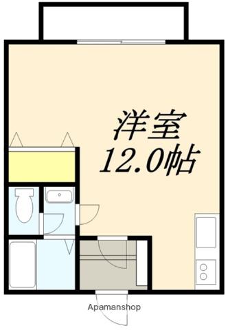 ノースビラ深堀Ⅱ(1K/3階)の間取り写真