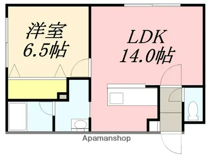 TOKU TRASUTO MINATO(1LDK/3階)の間取り写真