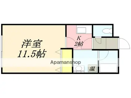 TOKU TRASUTO MINATO(1K/4階)の間取り写真