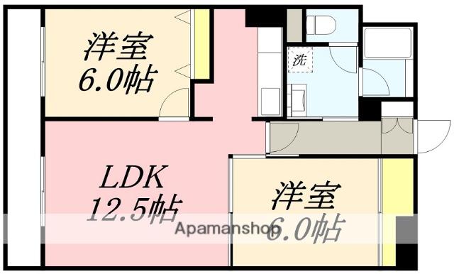 ロイヤルシティ弐番館富岡(2LDK/2階)の間取り写真