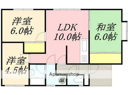 ツインエステート(3LDK/1階)の間取り写真