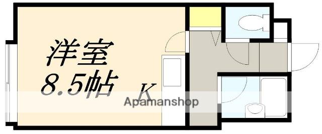 メゾンS&Y Ⅲ(ワンルーム/1階)の間取り写真