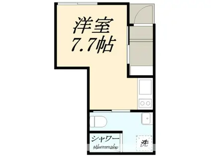 アン ジュード(1K/1階)の間取り写真
