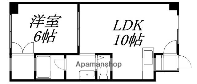 ジョイパレスさくら(1LDK/1階)の間取り写真