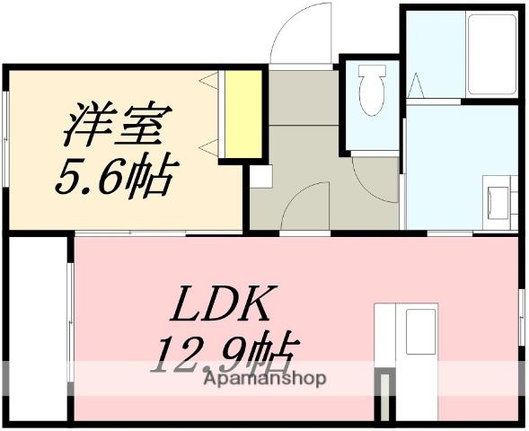 POPOLATOⅢ(1LDK/3階)の間取り写真