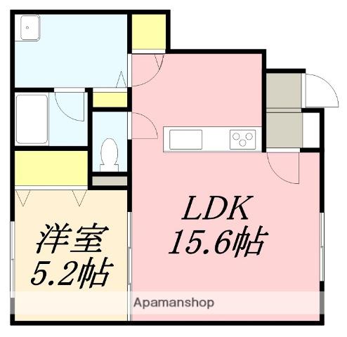 ヴェスナーⅤ(1LDK/1階)の間取り写真