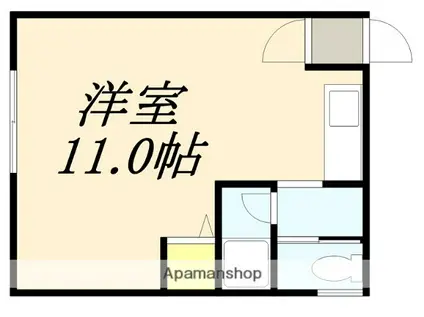 ガーデンハイツ万代(ワンルーム/2階)の間取り写真