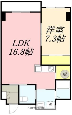 Gウェーブ松風(1LDK/9階)の間取り写真