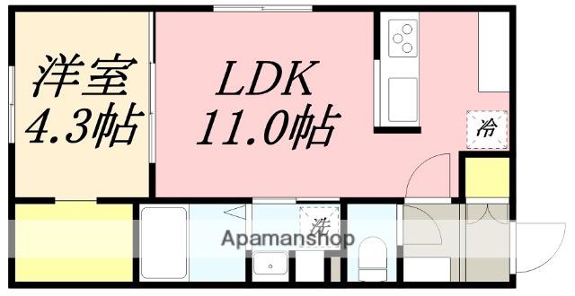 マレッセMJ(1LDK/2階)の間取り写真
