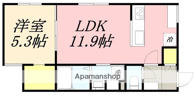 深堀町24番アパート(1LDK/2階)の間取り写真