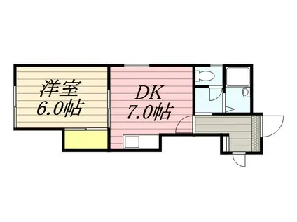 マイコール札幌(1DK/1階)の間取り写真