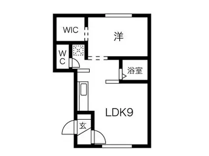グランメール学園前(1LDK/1階)の間取り写真