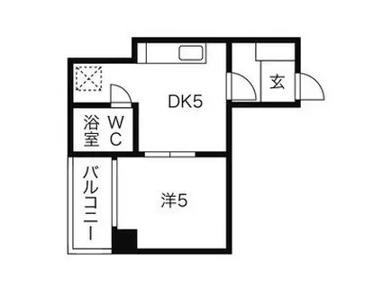 小野ビル(ワンルーム/3階)の間取り写真