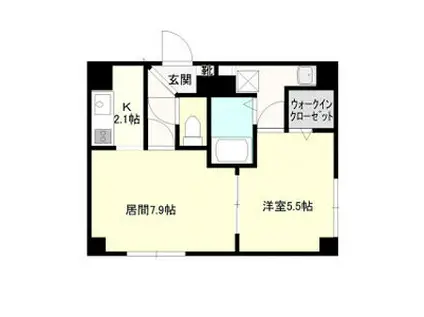 パレスコート本郷(1LDK/4階)の間取り写真