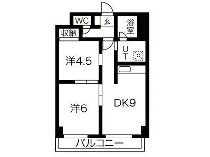 コート大谷地(2DK/7階)の間取り写真