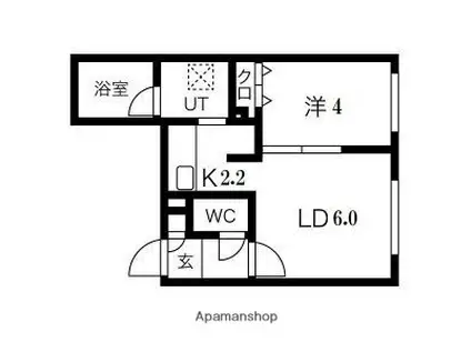 PRECIOUS MISONO(1LDK/3階)の間取り写真