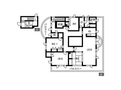 函館本線 白石駅(JR北海道) 徒歩9分 2階建 築30年(4LDK)の間取り写真