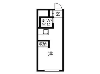 創成グランドハイツ(ワンルーム/6階)の間取り写真