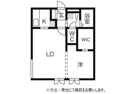ディリッツ札幌東(1LDK/3階)の間取り写真
