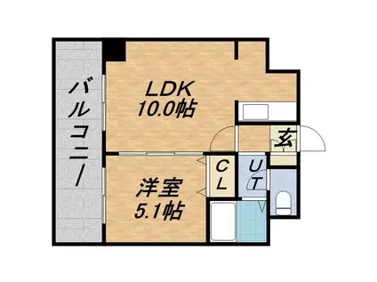 MS SANTAFE(1LDK/2階)の間取り写真