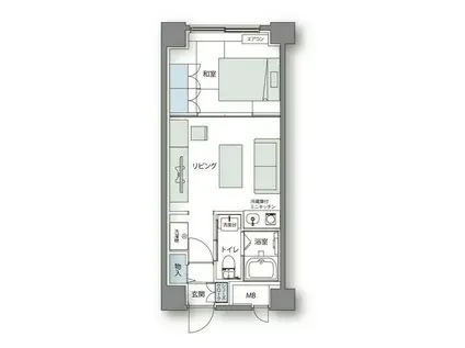 アルファコンフォート札幌(1DK/11階)の間取り写真