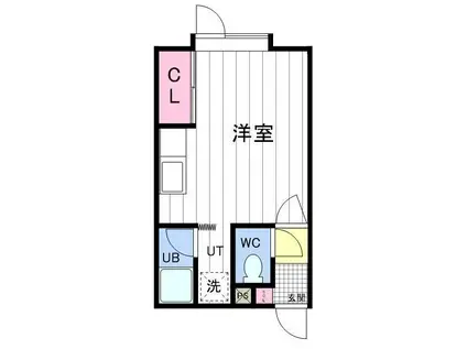 SRビルレストパレス(ワンルーム/3階)の間取り写真