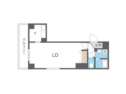 I-FRONT NAEBO (1K/4階)の間取り写真