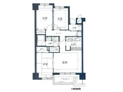 ライオンズマンション大通公園(3LDK/3階)の間取り写真