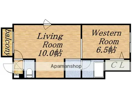 センチュリーH・S(1LDK/3階)の間取り写真
