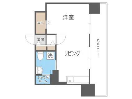 ダイアパレス南3条(1DK/9階)の間取り写真