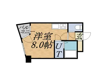 プライムパーク円山公園(ワンルーム/3階)の間取り写真