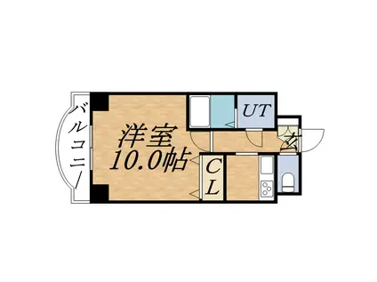 エステトーワ(1K/9階)の間取り写真