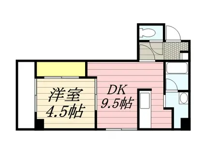 STACYⅡ(1LDK/4階)の間取り写真