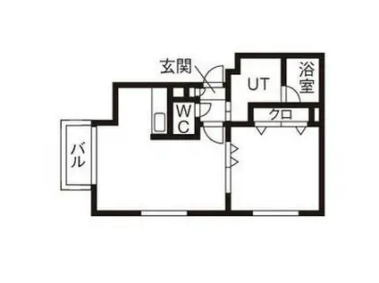 円山公園ハウス(1LDK/2階)の間取り写真