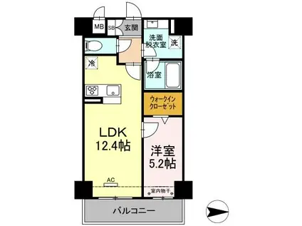 セブンリリー矢巾(1LDK/7階)の間取り写真