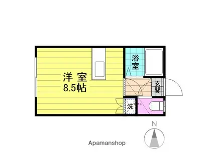 アドバンス八幡(ワンルーム/2階)の間取り写真