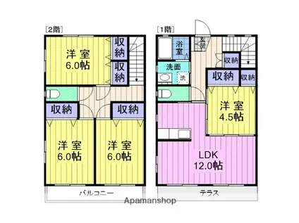 メゾンSSL新田(4LDK)の間取り写真