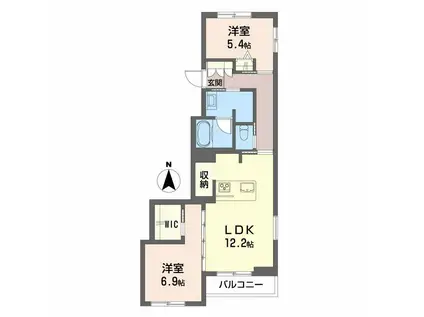 ARENOA(2LDK/3階)の間取り写真