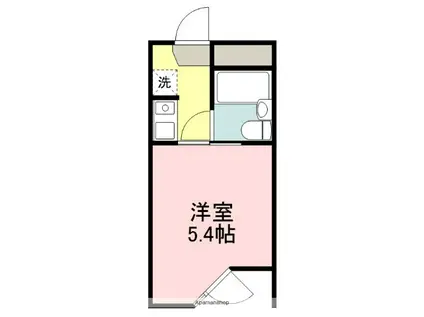 仙台堤町ロングビーチマンション(1K/1階)の間取り写真