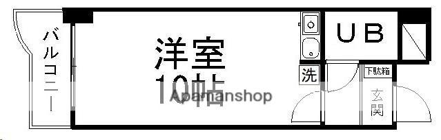センチュリーマンション(ワンルーム/5階)の間取り写真