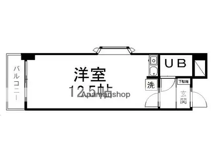 センチュリーマンション(ワンルーム/3階)の間取り写真