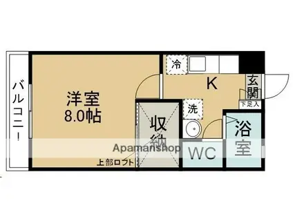 ティエラドミールC棟(1K/1階)の間取り写真