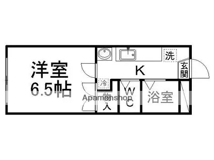 ウォーク オン ベルトピア(1K/3階)の間取り写真