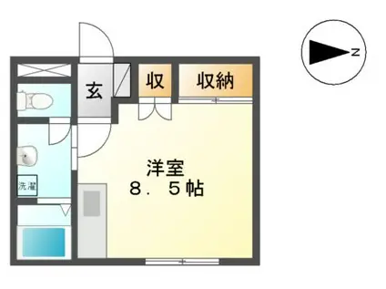 ピア大町(ワンルーム/3階)の間取り写真