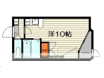 プランドビル八幡Ⅱ(ワンルーム/4階)の間取り写真