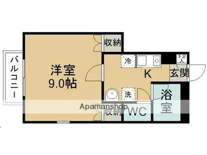 ハイツ・ノア(1K/1階)の間取り写真